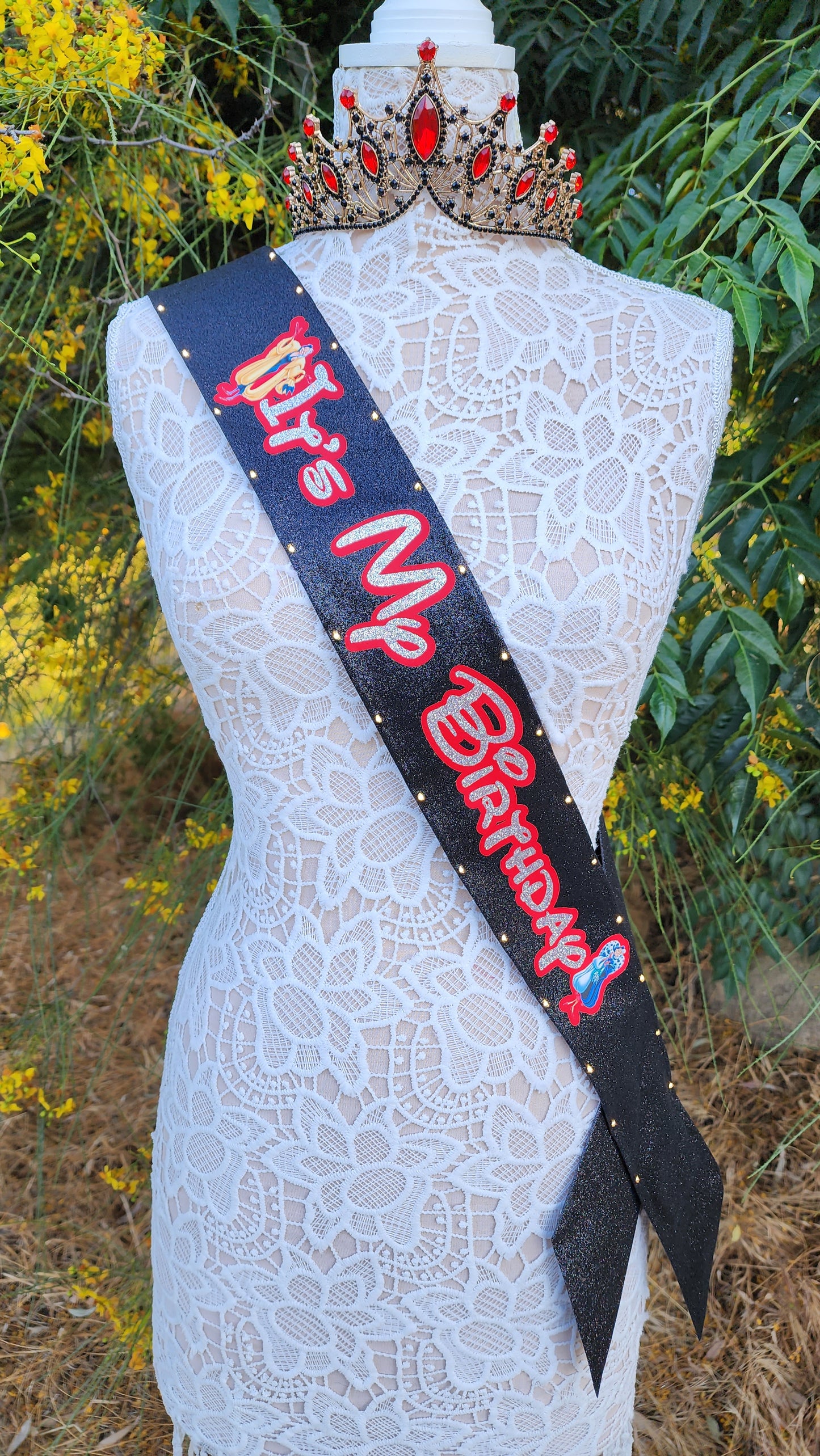 Cruel Diva Light Up Birthday Sash | Light Up Birthday Celebration LED Party Accessory