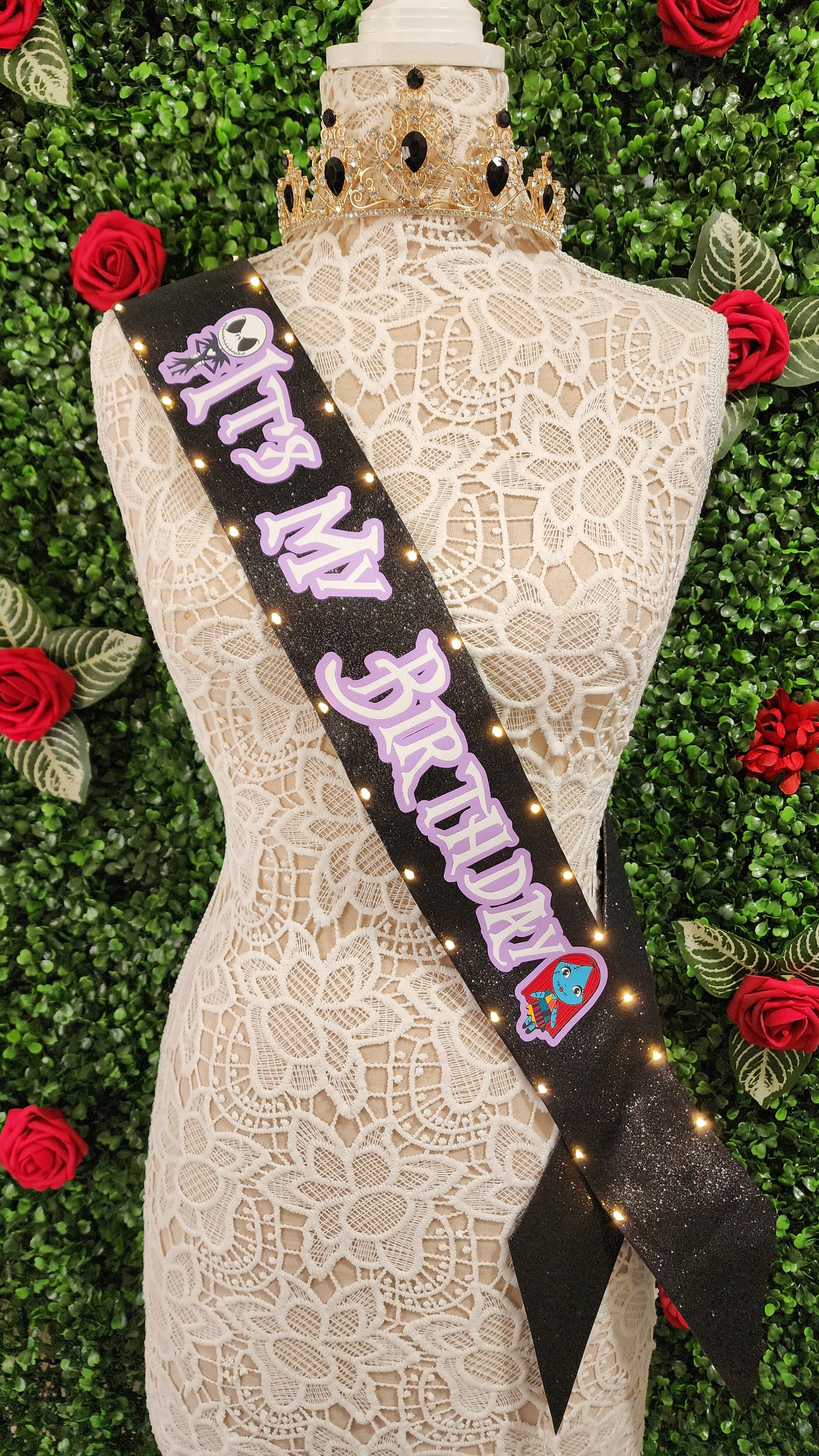 NBC Light Up Birthday Sash | Birthday Party Sash, Halloween Birthday Accessory