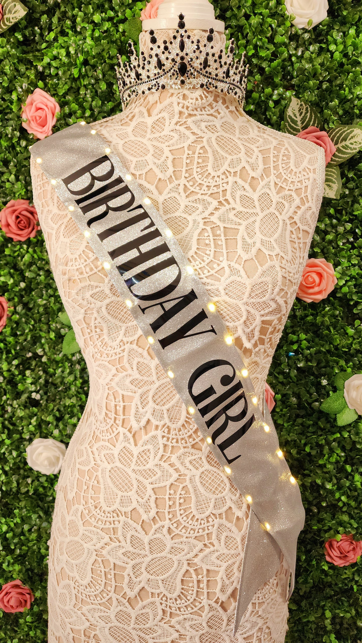 BIRTHDAY GIRL Light Up Birthday Sash | Light Up Birthday Celebration LED Party Accessory