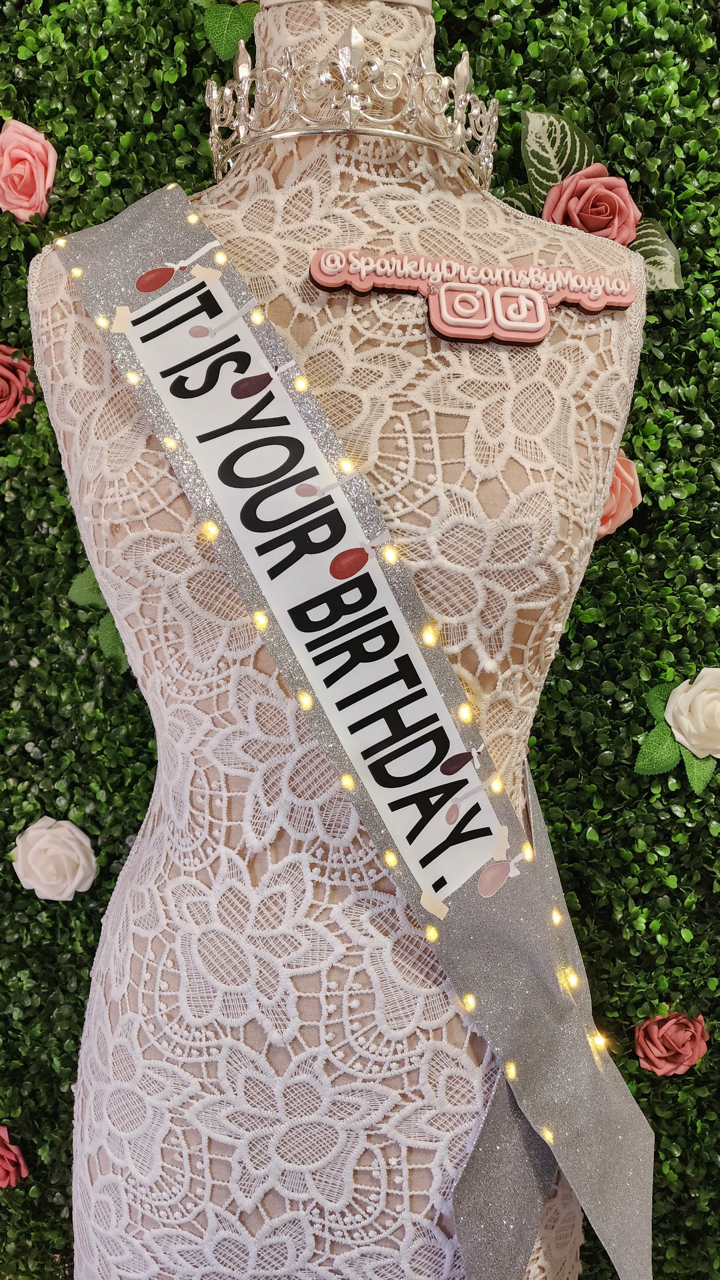 The Office Inspired "IT IS YOUR BIRTHDAY." Light-Up Sash | Light Up Birthday Celebration LED Party Accessory