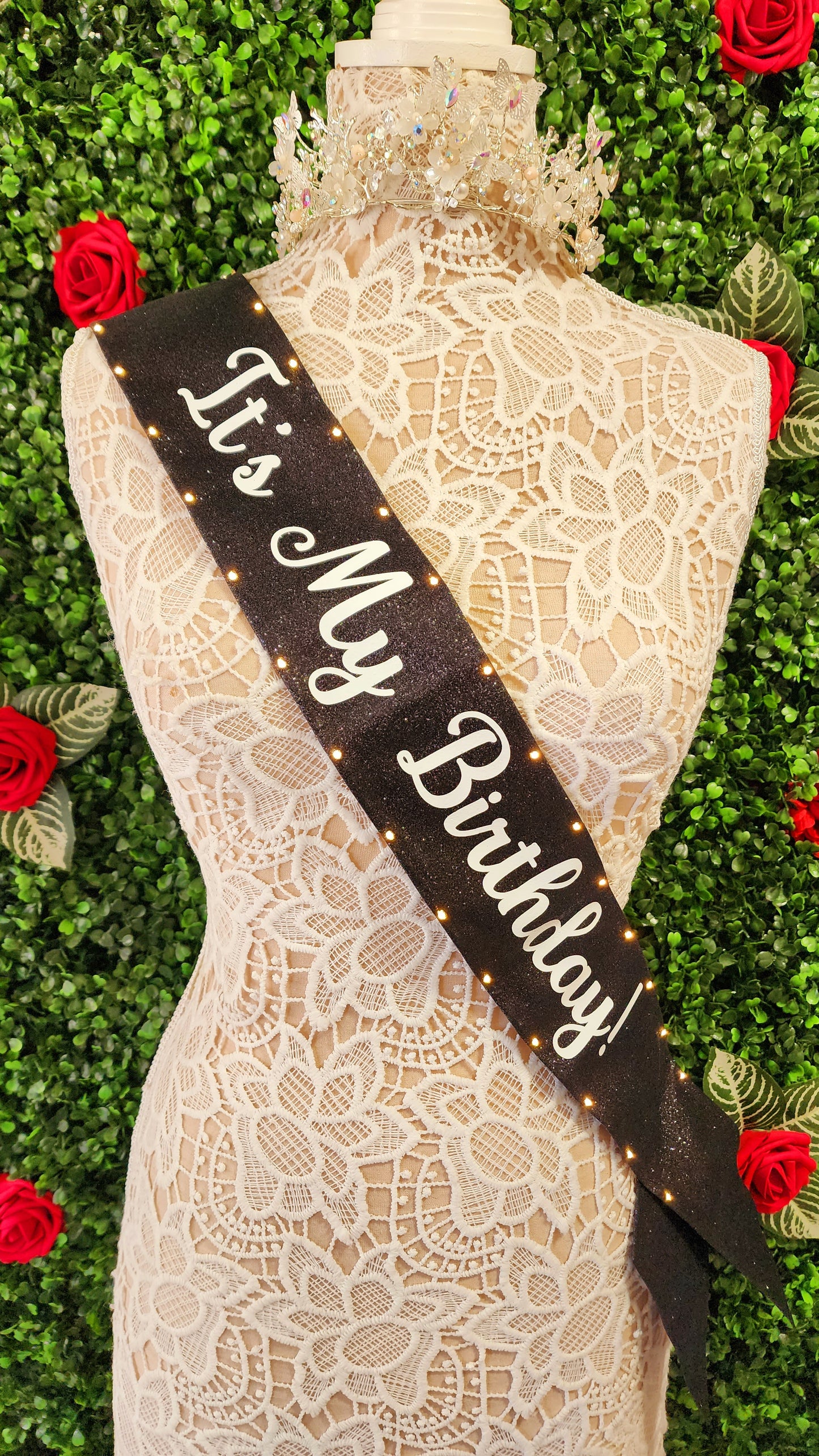 "It's My Birthday" Light-Up Sash | Light Up Birthday Celebration LED Party Accessory