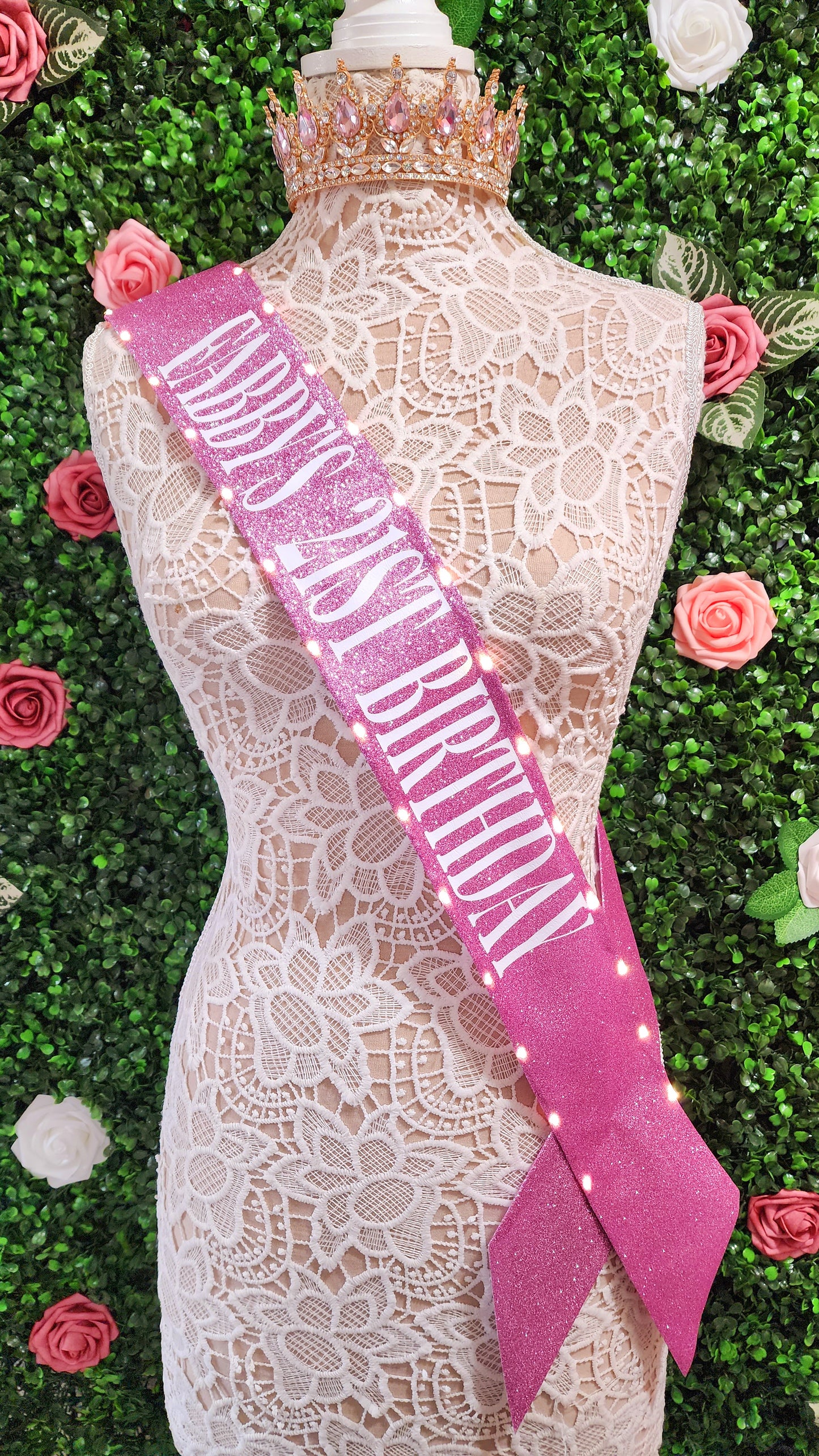 Custom Light-Up Sash (Extra Length OVER 66 inches)