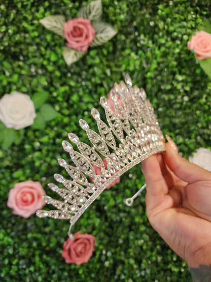 Silver Tiara with Silver Rhinestones (241)