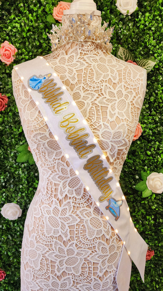 Stroke Of Midnight Princess Light-Up Birthday Sash