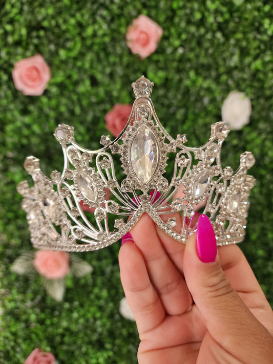 Silver Tiara with Silver Rhinestones (37)