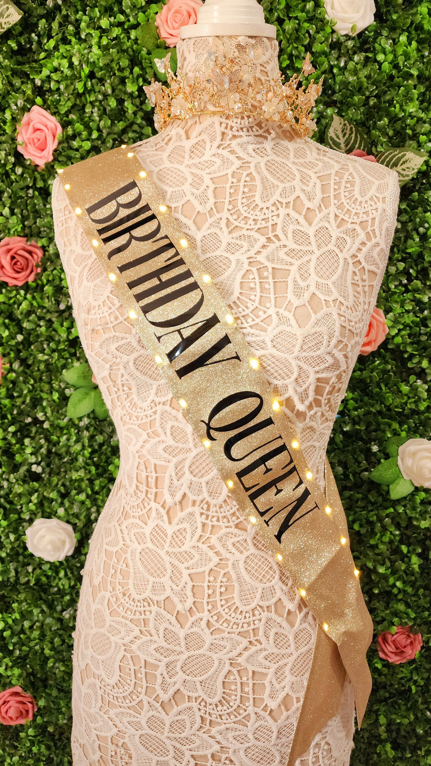 "Birthday Queen" Light-Up Sash