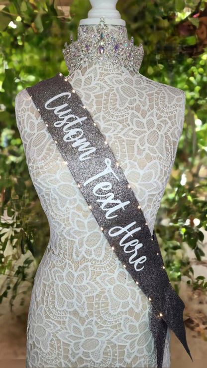 Custom Light-Up Sash (Extra Length OVER 66 inches)