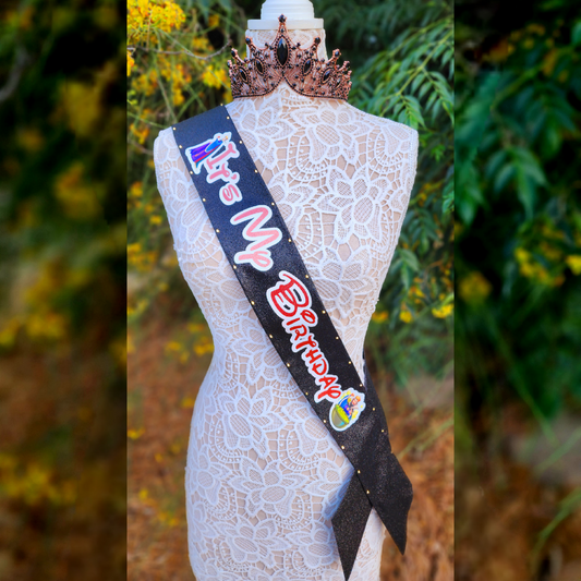 Poisoned Apple Queen Light Up Sash | Birthday Celebration LED Party Accessory