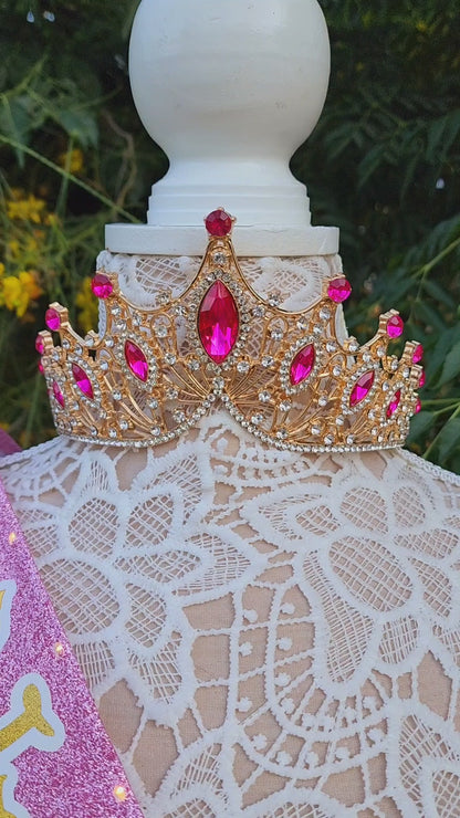 Dreamy Princess Light Up Birthday Sash